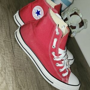 Red Converse High Tops, Ws Size 11, Worn Once